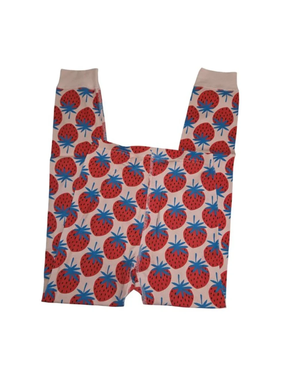 Hanna Andersson Girls 8 Strawberry Print Organic Cotton Pajama Set 4397 - Picture 6 of 8
